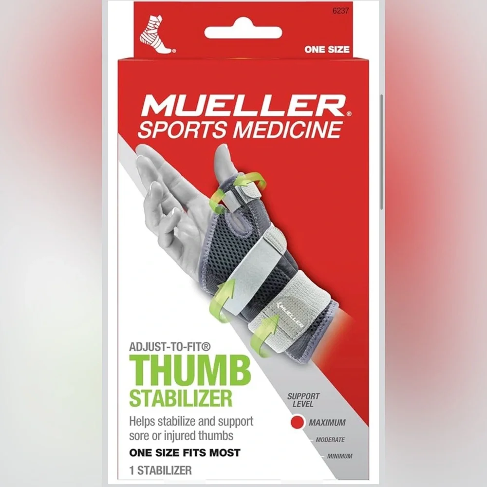 MUELLER Sports Medicine Adjust-to-Fit Thumb Stabilizer, Spica Splint